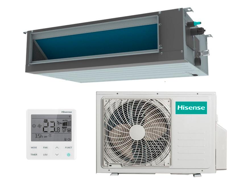 Канальный кондиционер Hisense AUD-24UX4RFM8/AUW-24U4RJ7 WI-FI