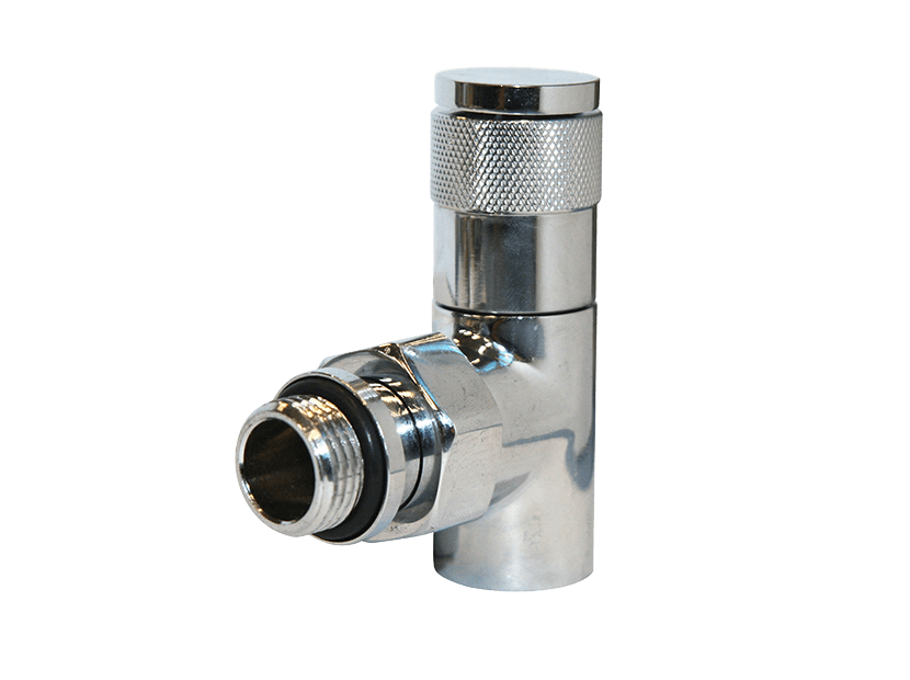 Ручной регулировки вентиль Royal Thermo угловой, PIANO (хром) 1/2