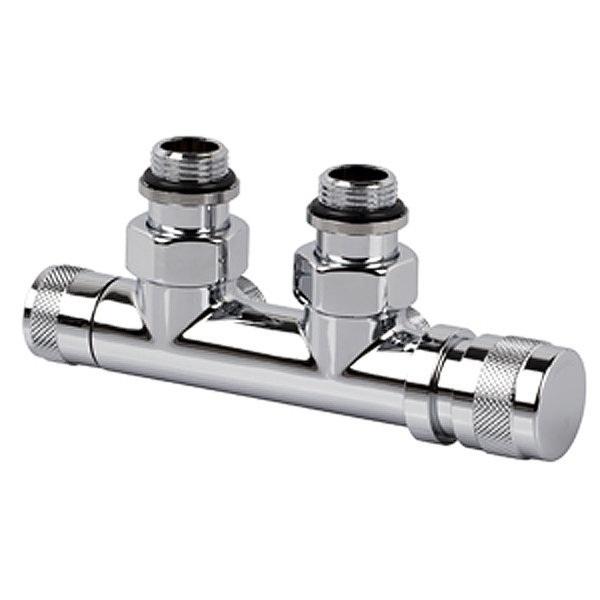 Двухтрубный узел нижнего подключения Royal Thermo хром 1/2x3/4E
